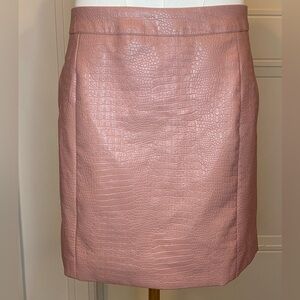 Altar'd State Blush Pink Croc Embossed Faux Leather Pencil Skirt Size Large